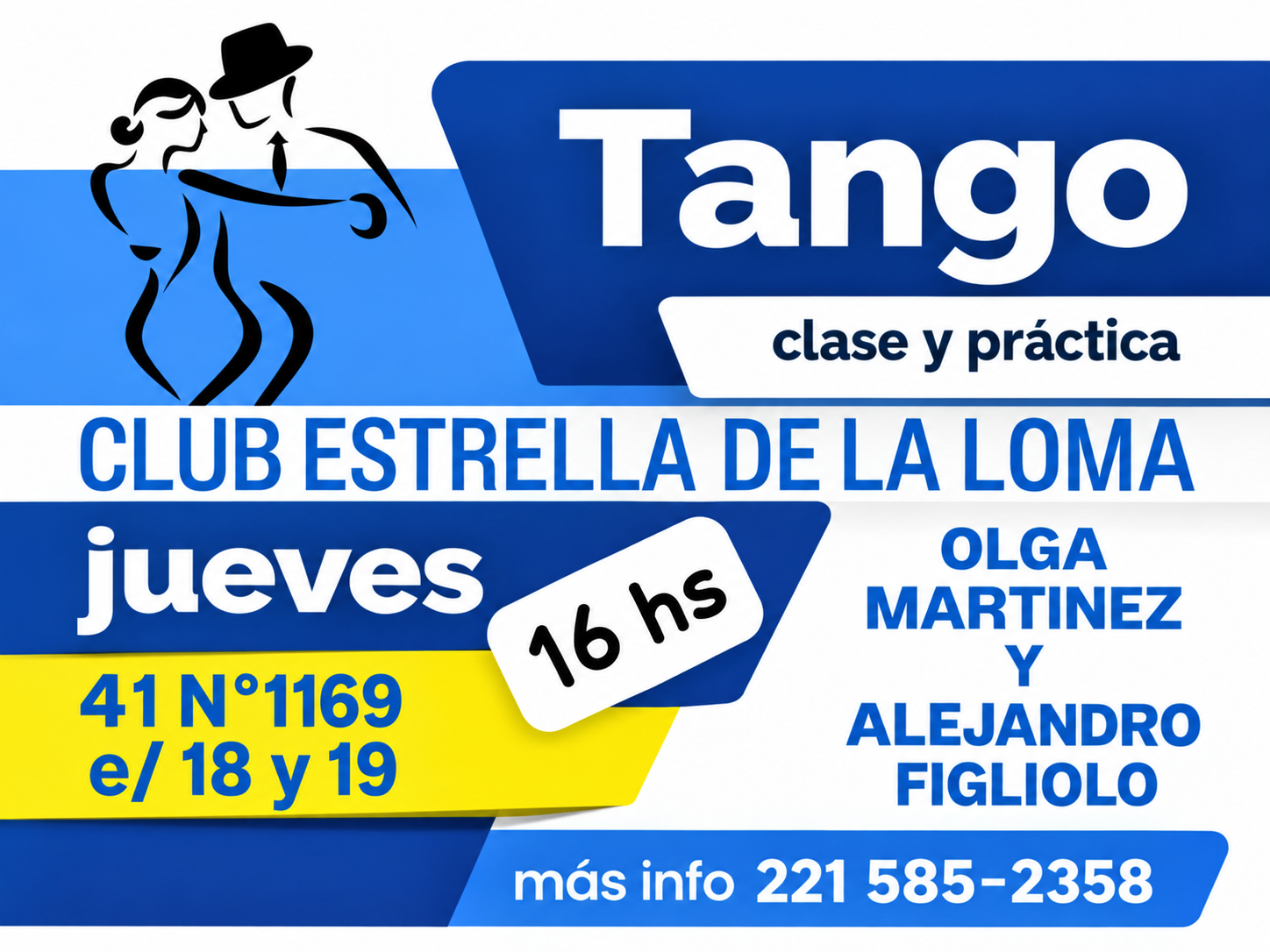 Clases de tango de Alejandro Figliolo y Olga Martinez