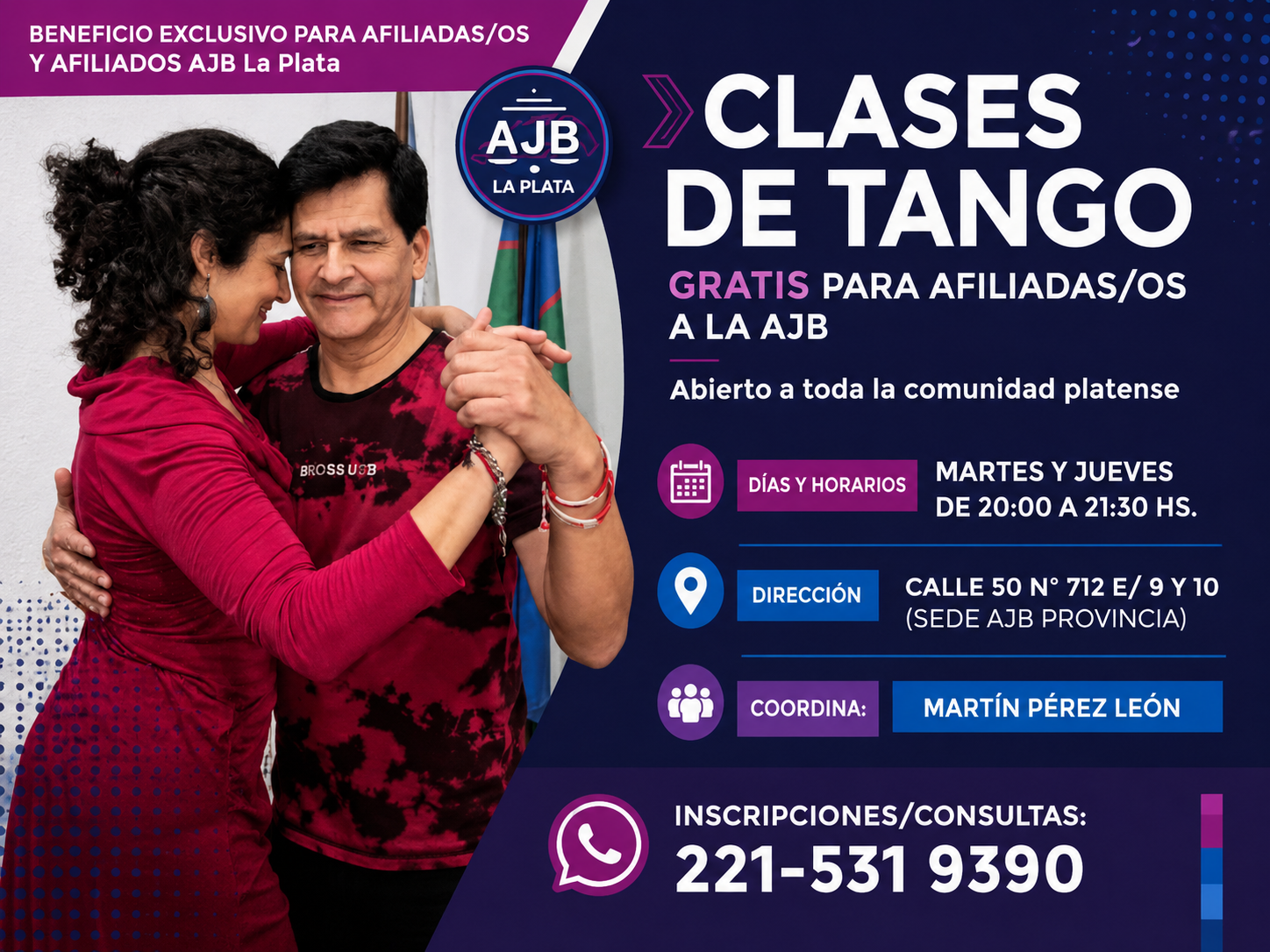 Clases de tango Milonguero By Martin y Paula Bergero