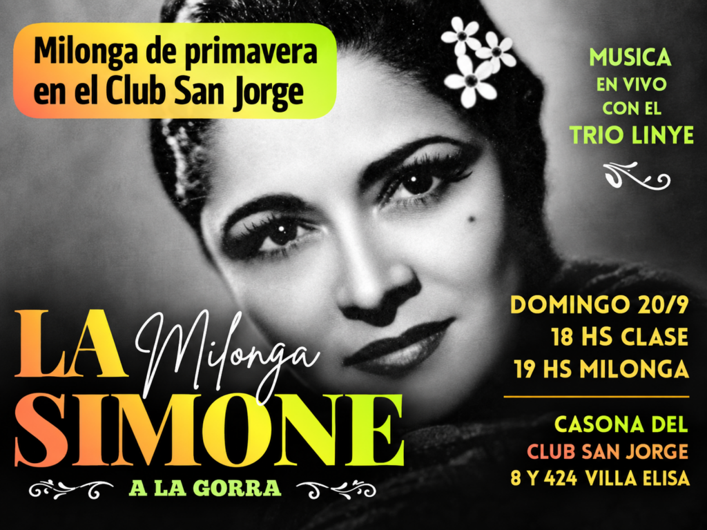 Milonga la simone de Villa elisa Edicion septiembre 2026